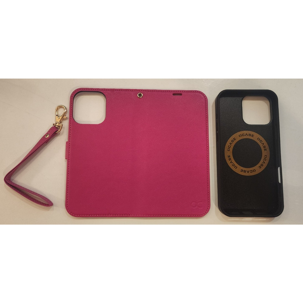 OCASE - Detachable magnetic Wallet Case - Rose - iPhone 2024-9
